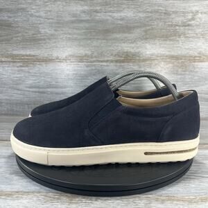 Birkenstock Men’s Oswego Midnight Blu Suede Leather Slip On Shoes Size 9